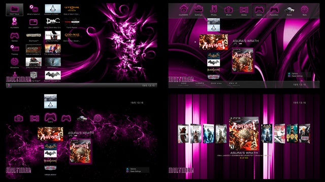 Abstract Purple Theme preview